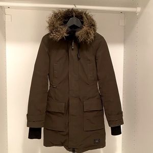 TNA Bancroft Parka- Olive Green